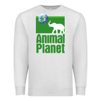 Oatmeal Heather ANIMAL PLANET Premium Sweatshirt - artisFamous