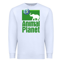 White ANIMAL PLANET Premium Sweatshirt - artisFamous
