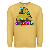 Antique Gold bee hive Premium Sweatshirt - artisFamous