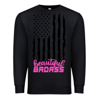 Black beautiful badass american Premium Sweatshirt - artisFamous