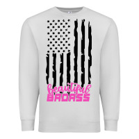 Dove Grey beautiful badass american Premium Sweatshirt - artisFamous