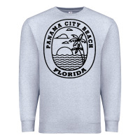 Heather Grey panama city beach florida Premium Sweatshirt - artisFamous