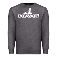 Charcoal Heather excavate funny Premium Sweatshirt - artisFamous