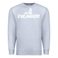 Heather Grey excavate funny Premium Sweatshirt - artisFamous