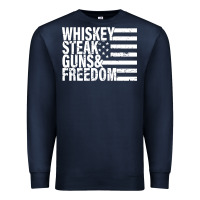 Navy whiskey steak guns freedom Premium Sweatshirt - artisFamous
