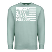 Seafoam whiskey steak guns freedom Premium Sweatshirt - artisFamous