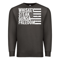 Smoke whiskey steak guns freedom Premium Sweatshirt - artisFamous