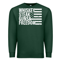 Sports Green whiskey steak guns freedom Premium Sweatshirt - artisFamous