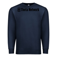 Navy theta network Premium Sweatshirt - artisFamous