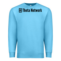 Ocean Blue theta network Premium Sweatshirt - artisFamous