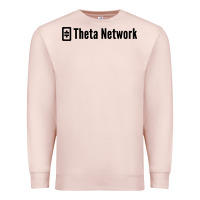 Pale Pink theta network Premium Sweatshirt - artisFamous