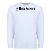 White theta network Premium Sweatshirt - artisFamous