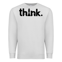 Dove Grey think chess Premium Sweatshirt - artisFamous