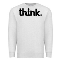 Oatmeal Heather think chess Premium Sweatshirt - artisFamous