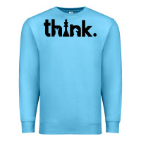 Ocean Blue think chess Premium Sweatshirt - artisFamous