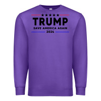 Purple trump 2024 Premium Sweatshirt - artisFamous