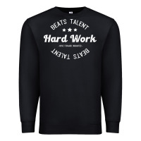 Black hard work beats talent Premium Sweatshirt - artisFamous