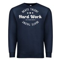 Navy hard work beats talent Premium Sweatshirt - artisFamous