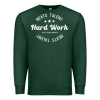 Sports Green hard work beats talent Premium Sweatshirt - artisFamous