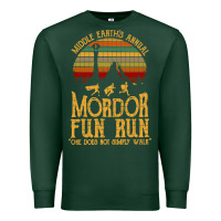 Sports Green middle earth's annual mordor fun run Premium Sweatshirt - artisFamous