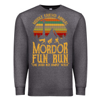 Charcoal Heather middle earth's annual mordor fun run Premium Sweatshirt - artisFamous
