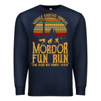 Navy middle earth's annual mordor fun run Premium Sweatshirt - artisFamous