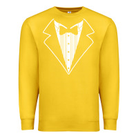 Lemon fake tux tuxedo suit tie Premium Sweatshirt - artisFamous