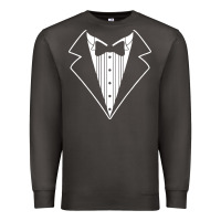Smoke fake tux tuxedo suit tie Premium Sweatshirt - artisFamous