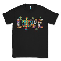 Black love autism awareness leopard cowhide Classic Tee - Artiststas