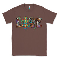 Chestnut love autism awareness leopard cowhide Classic Tee - Artiststas