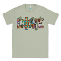 Matcha love autism awareness leopard cowhide Classic Tee - Artiststas