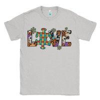 Moon Dust love autism awareness leopard cowhide Classic Tee - Artiststas