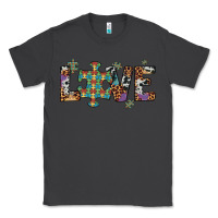 Smoke love autism awareness leopard cowhide Classic Tee - Artiststas