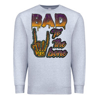 Heather Grey bad to the bone Premium Sweatshirt - JahusDesignShop