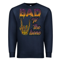 Navy bad to the bone Premium Sweatshirt - JahusDesignShop