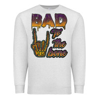 Oatmeal Heather bad to the bone Premium Sweatshirt - JahusDesignShop
