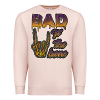 Pale Pink bad to the bone Premium Sweatshirt - JahusDesignShop