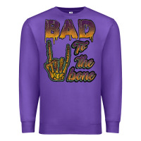 Purple bad to the bone Premium Sweatshirt - JahusDesignShop
