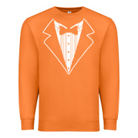 Carrot fake tux tuxedo suit tie Premium Sweatshirt - artisFamous