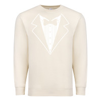 Sandshell fake tux tuxedo suit tie Premium Sweatshirt - artisFamous