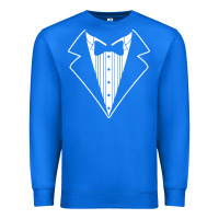 True Royal fake tux tuxedo suit tie Premium Sweatshirt - artisFamous