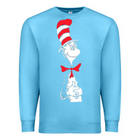 Ocean Blue dr seuss the cat in the hat Premium Sweatshirt - artisFamous