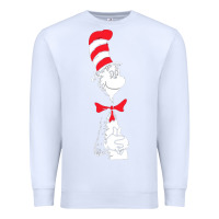 White dr seuss the cat in the hat Premium Sweatshirt - artisFamous