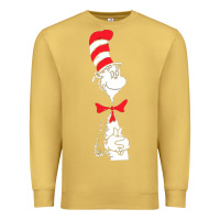 Antique Gold dr seuss the cat in the hat Premium Sweatshirt - artisFamous