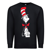 Black dr seuss the cat in the hat Premium Sweatshirt - artisFamous