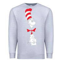 Heather Grey dr seuss the cat in the hat Premium Sweatshirt - artisFamous