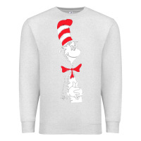 Oatmeal Heather dr seuss the cat in the hat Premium Sweatshirt - artisFamous