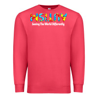 Cardinal autism seeing the world differently Premium Sweatshirt - artisFamous