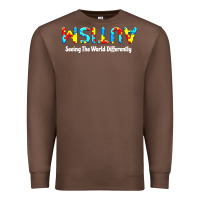 Chestnut autism seeing the world differently Premium Sweatshirt - artisFamous