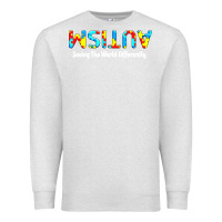 Oatmeal Heather autism seeing the world differently Premium Sweatshirt - artisFamous